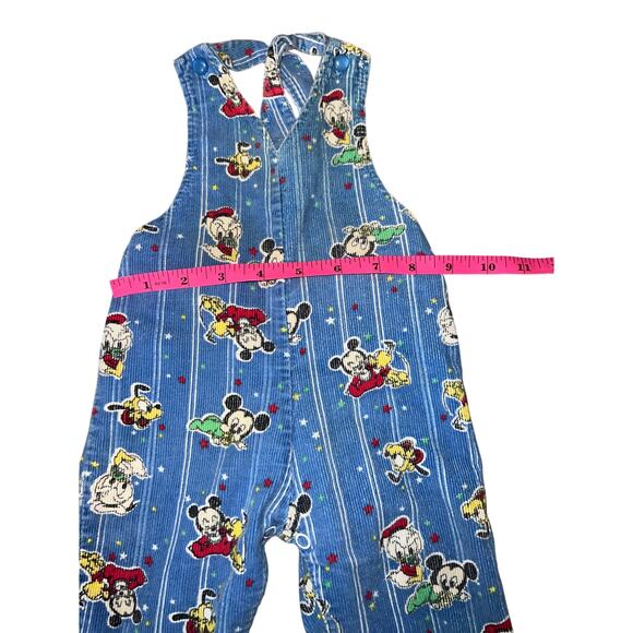 Vintage 1984 Disney baby mickey mouse, pluto , donald duck blue overalls newborn - Picture 7 of 7